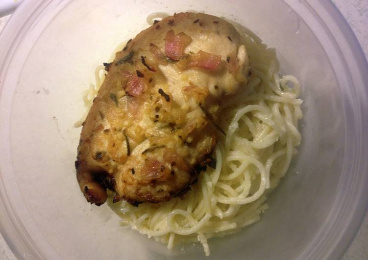 Simple Way to Prepare Favorite Roasted Mediterranean Chicken With Lemon Parmesan Pasta