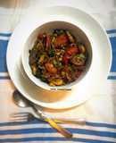 Pepper Garlic Vegetables Stir Fry