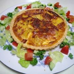 A picture of Easy Potato Quiche Made From Scratch.