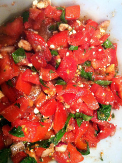 A picture of Tomato Feta Salad.