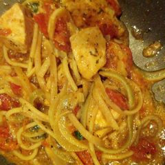 Italian spiced chicken stir fry A picture of Italian spiced chicken stir fry.