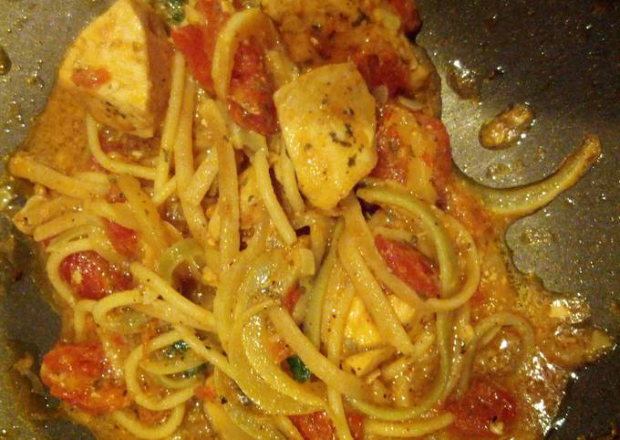 Italian spiced chicken stir fry