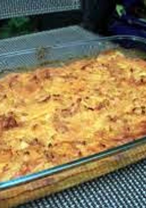 A picture of creamy potato bake.