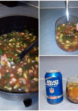 A picture of Coktel de Camaron (Shrimp cocktail).