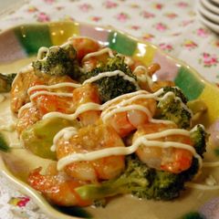 A picture of Easy, Tasty, Non-fried Shrimp in Mayonnaise Sauce.