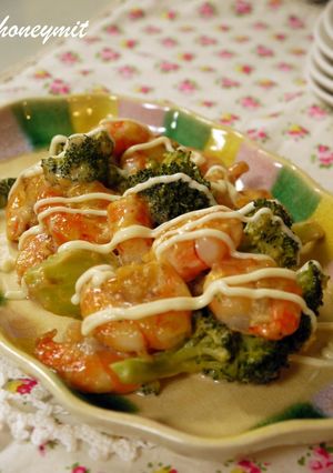 A picture of Easy, Tasty, Non-fried Shrimp in Mayonnaise Sauce.