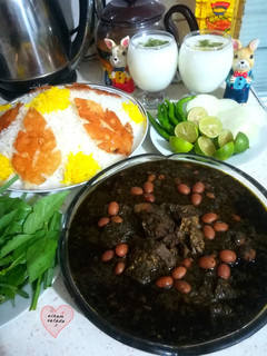 عکسی از دستور قرمه سبزی الهام پز