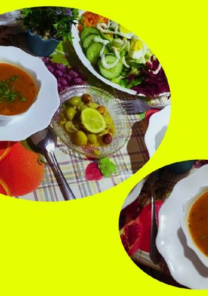 صورة لوصفة شوربة فريك بنة الاعراس 😍
