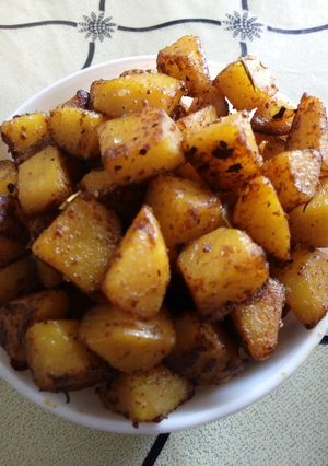 A picture of Jeera aloo.