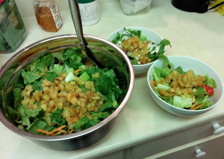 How to Prepare Super Quick Homemade Salad with Hash Browns