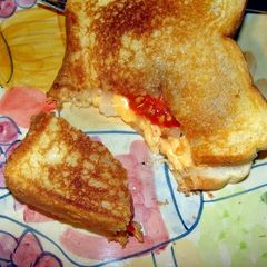 A picture of taisen's balsamic vinaigrette grilled cheese.
