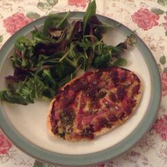 A picture of Pancetta and Basil Pitta Pizza.
