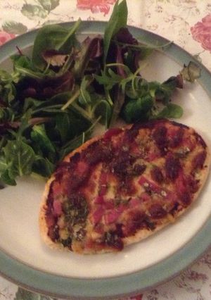 A picture of Pancetta and Basil Pitta Pizza.