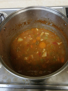 A picture of Pork and Red Bean Soup.