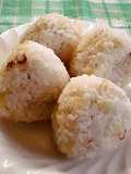 Onigiri Rice Balls with Takuan and Mayonnaise