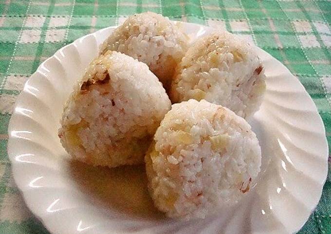 Onigiri Rice Balls With Takuan And Mayonnaise Recipe By Cookpadjapan