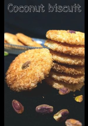 صورة لوصفة بسكوت جوز الهند - Coconut biscuit