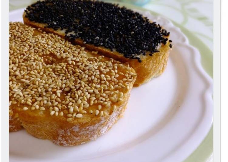 Easiest Way to Make Award-winning Peanut Butter and Sesame Seed Toast