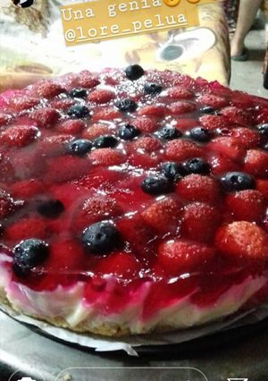 Una foto de Postre fácil de frutilla