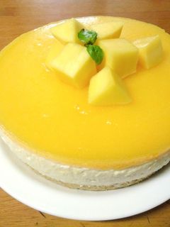 夏日芒果起司蛋糕 的食譜成品照片