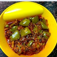 A picture of Raw mango Ka instant pickle.