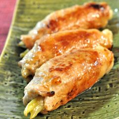 A picture of Whole Myoga Ginger Pork Rolls.