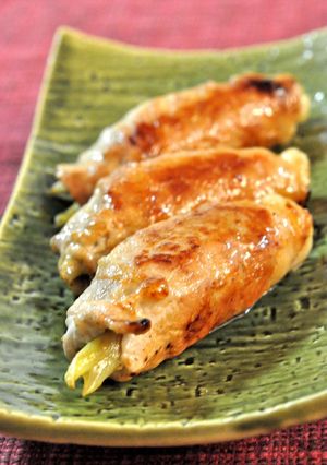 A picture of Whole Myoga Ginger Pork Rolls.