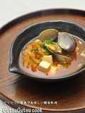 Kimchi Soup with Tofu and Asari or Manila Clams
