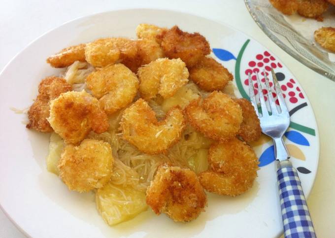 Coconut honey shrimp