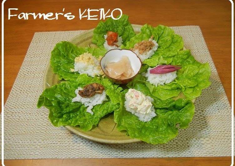 Recipe of Perfect [Farmhouse Recipe] Lettuce Wrap Sushi