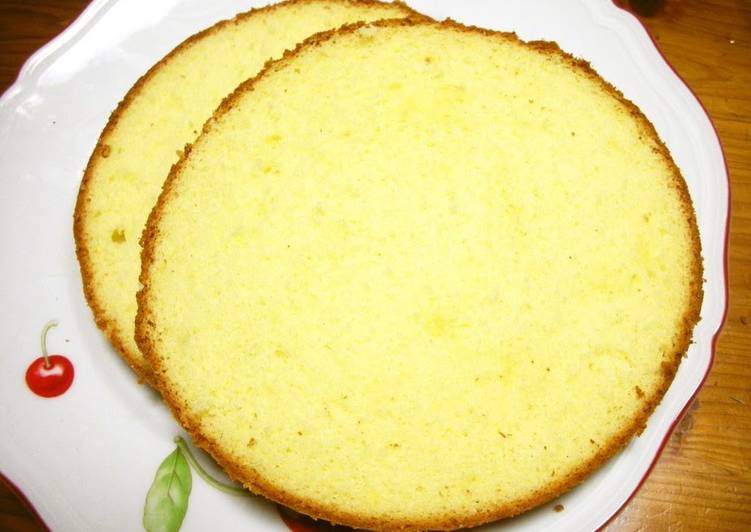 Recipe Of Any Night Of The Week Moist And Fluffy Sponge Cake Tasty Guide