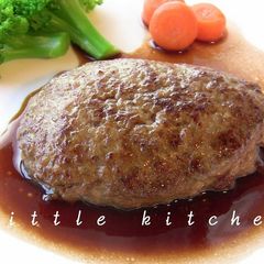Hamburger Steaks in Red Wine Teriyaki Sauce A picture of Hamburger Steaks in Red Wine Teriyaki Sauce.