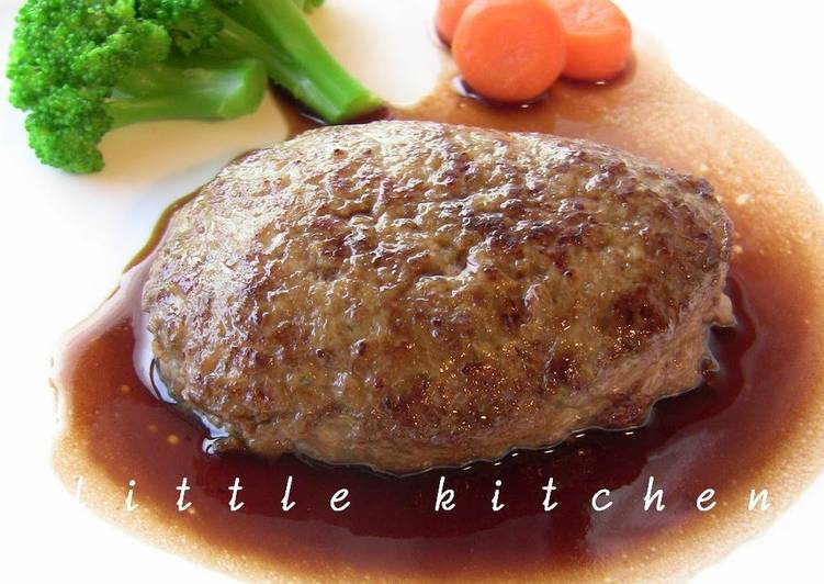 How to Prepare Super Quick Homemade Hamburger Steaks in Red Wine Teriyaki Sauce