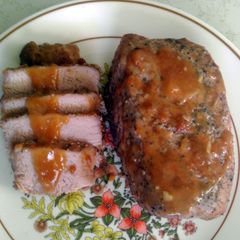 A picture of Apricot pork roast.