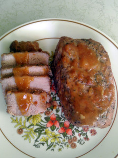 A picture of Apricot pork roast.