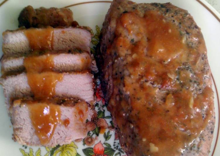 Simple Way to Make Any-night-of-the-week Apricot pork roast