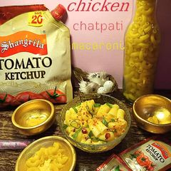 A picture of Chicken chatpati Macaroni💗☺☺.