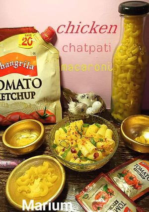 A picture of Chicken chatpati Macaroni💗☺☺.