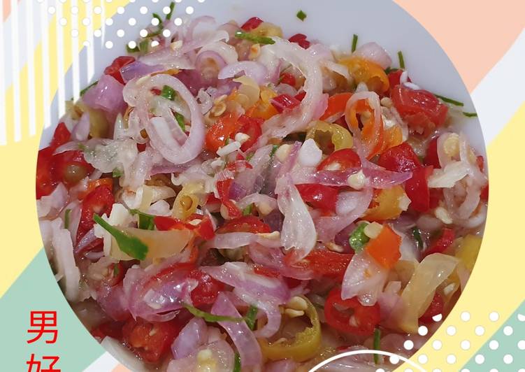 Cara Gampang Menyiapkan Sambel Matah, Bisa Manjain Lidah
