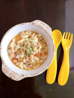 Foto resep MPASI 11M+ Salmon Macaroni and Cheese