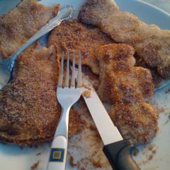 A picture of Elephant ears/ churro waffles.