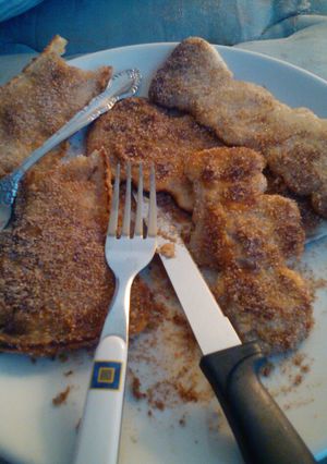 A picture of Elephant ears/ churro waffles.
