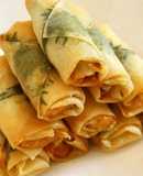 Chicken Tender, Shiso and Mentaiko Spring Rolls