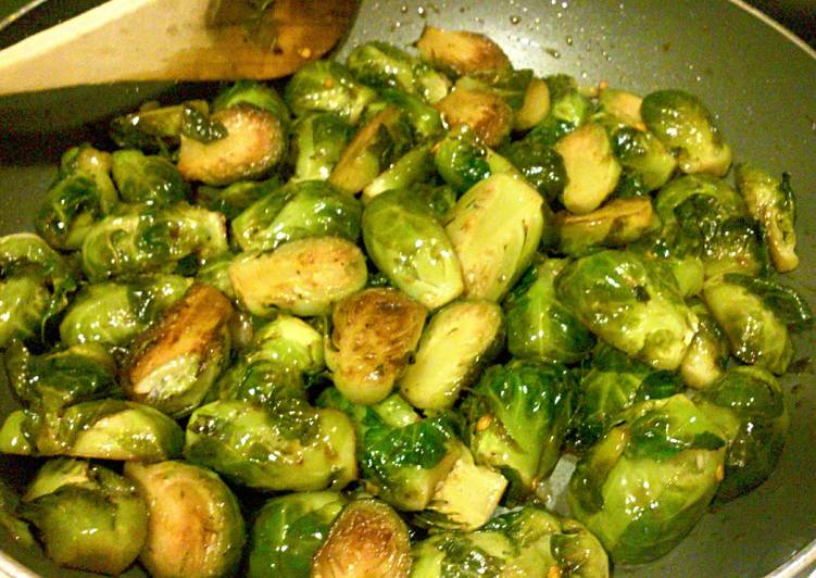Recipe of Favorite Honey Balsamic Brussels Sprouts