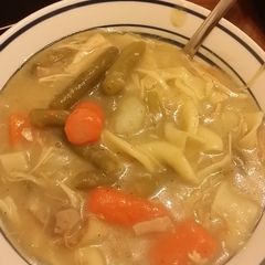 A picture of Taisen's Leftover Turkey Soup.