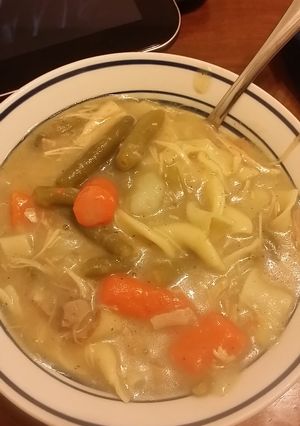A picture of Taisen's Leftover Turkey Soup.