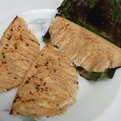 A picture of Ottada - Wheat Cake in Banana Leaf.