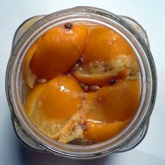 A picture of Preserved Meyer Lemons.
