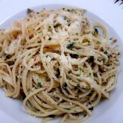 Spaghetti Aglio e olio A picture of Spaghetti Aglio e olio.