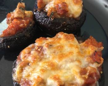 Unique Cuisine Portobello Pizza Bites Very Delicious